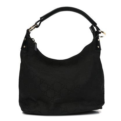 Gucci Nylon Monogram Small Hobo Black 1 of 10