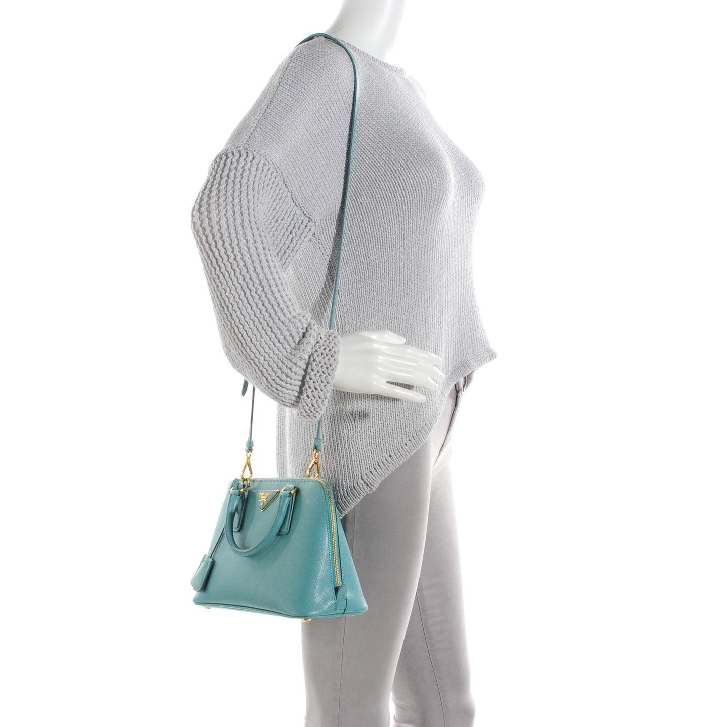 Saffiano Lux Small Promenade Tote Anice