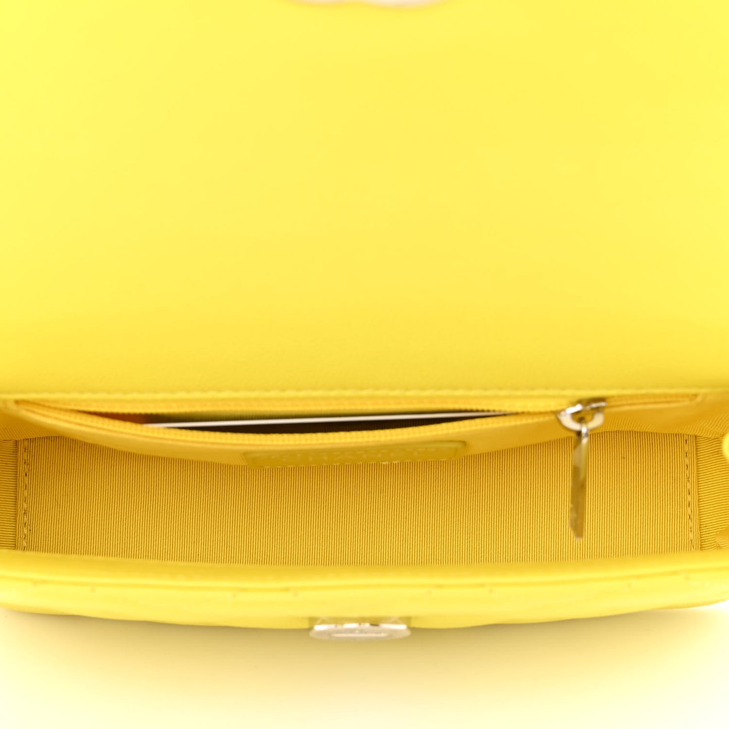 Caviar Quilted My Everything Small Flap Yellow