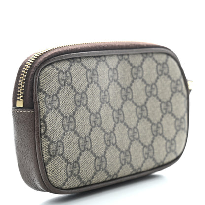 Gucci GG Supreme Monogram Ophidia Phone Case Wristlet Brown 3 of 7
