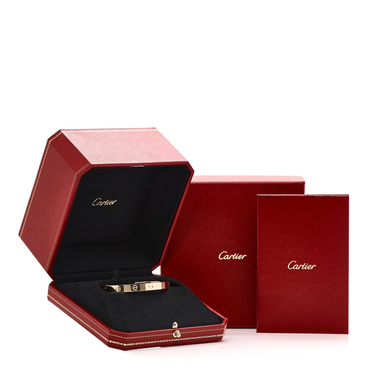 Cartier 18K Yellow Gold LOVE Cuff Bracelet 16 4 of 4