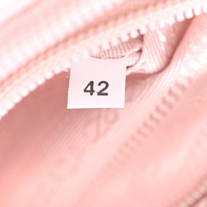 Prada Re-Nylon Vela Saffiano Mini Pochette Bag Alabastro 8 of 11