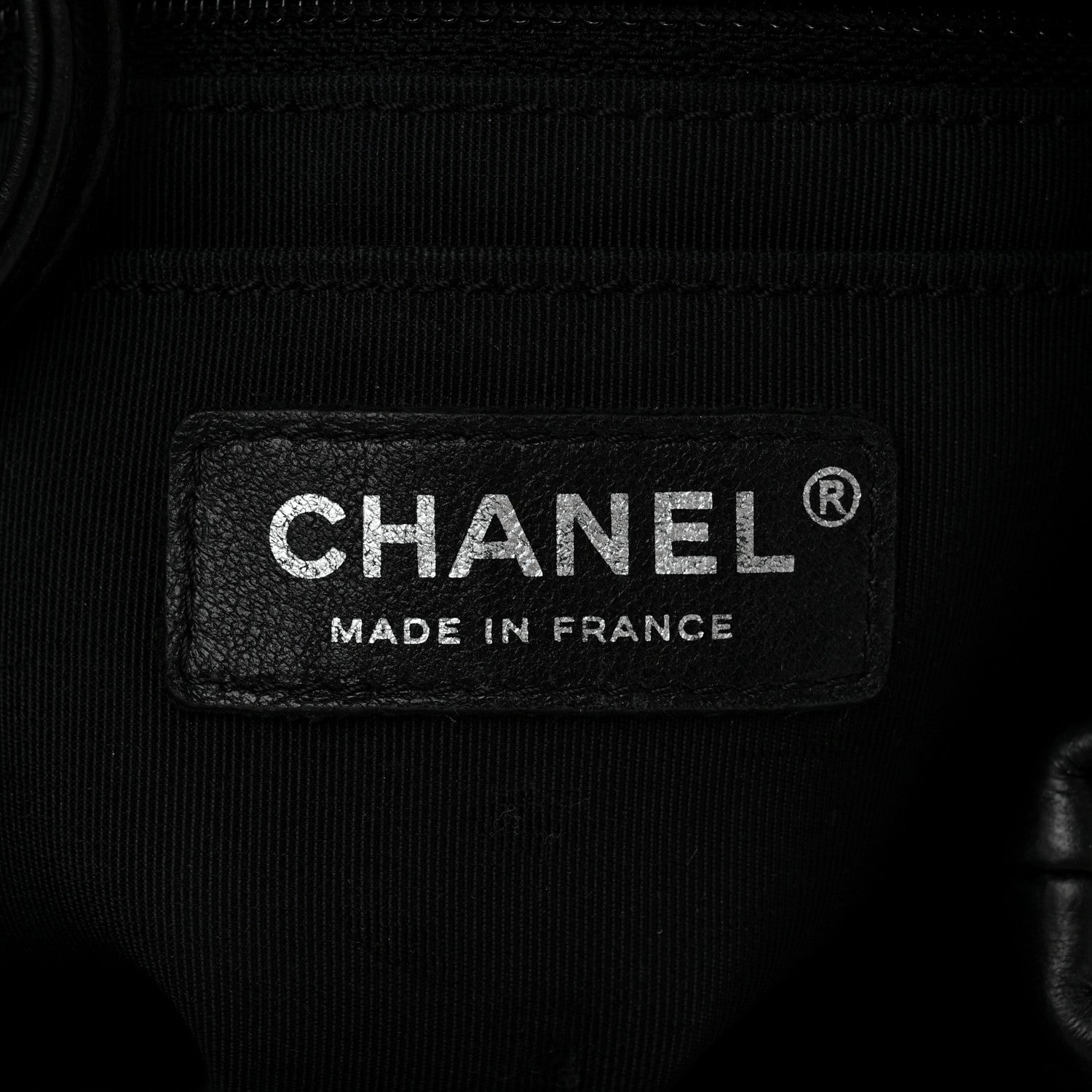 Chanel Lambskin Quilted CC Chain Drawstring Tote Black 6 of 10