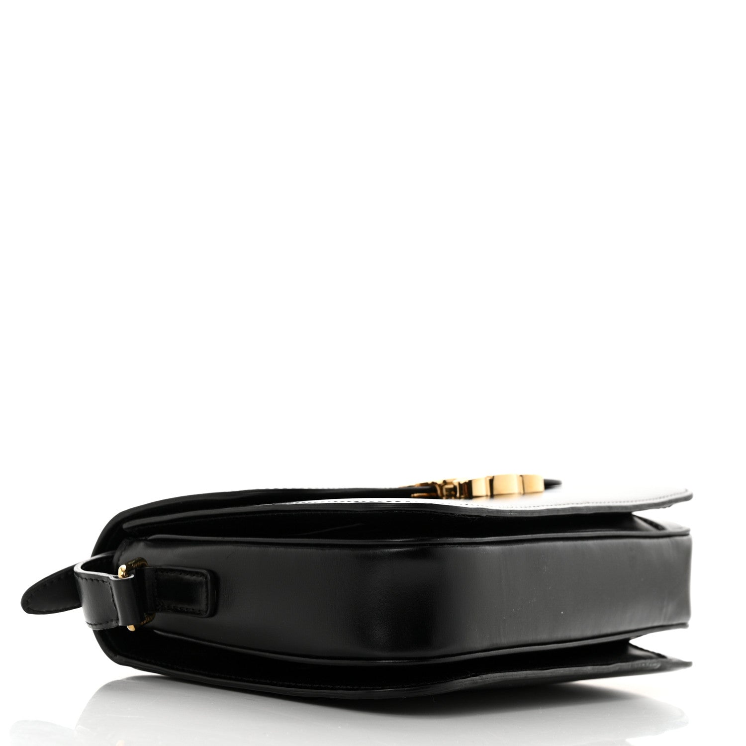 Celine Shiny Calfskin Medium Triomphe Black 4 of 16