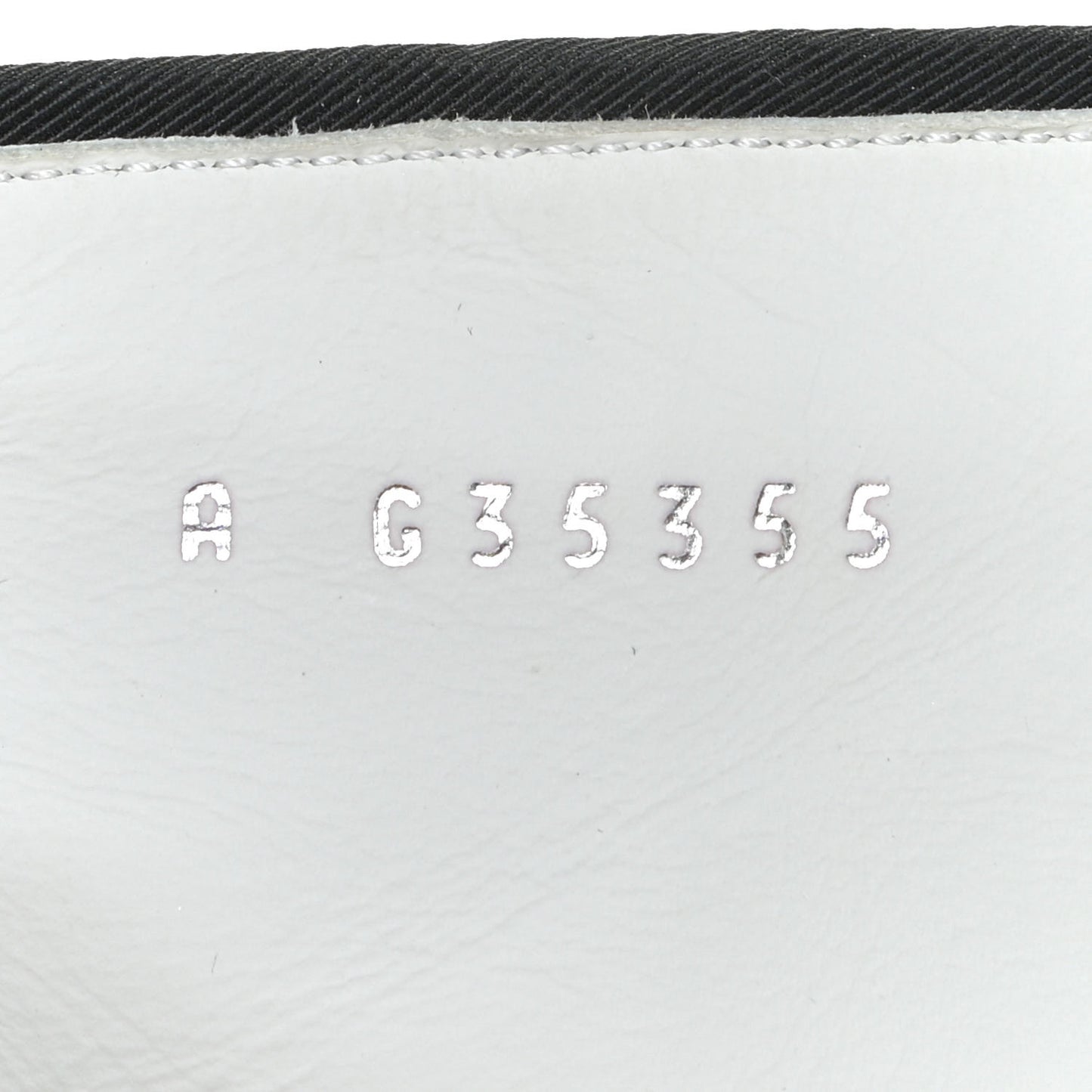 Lambskin Grosgrain CC Cap Toe Short Boots 40 White Black