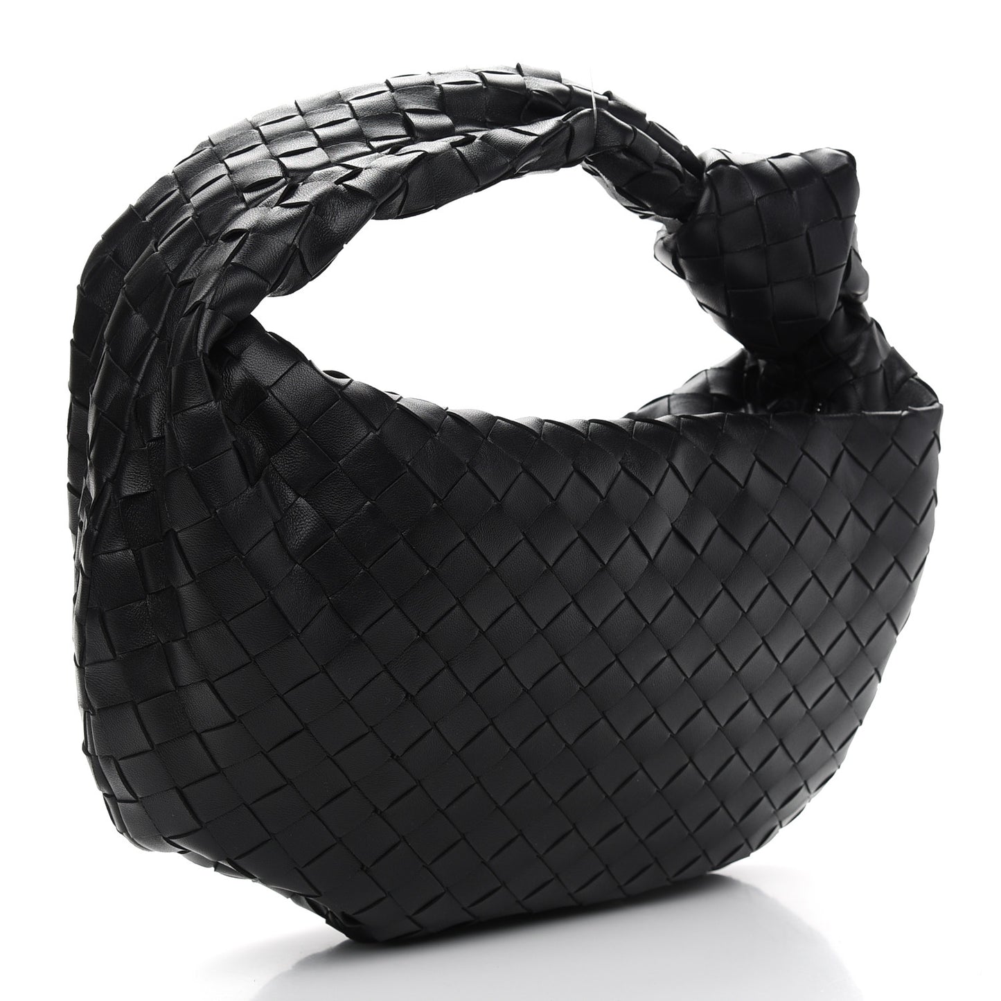 Nappa Intrecciato Teen Jodie Hobo Black