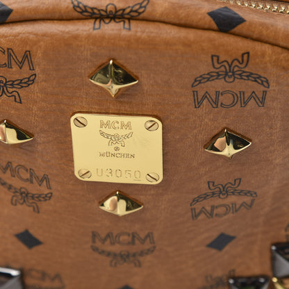 MCM Visetos Studded Medium Stark M Backpack Cognac 8 of 13