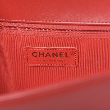 Chanel Lambskin Quilted New Medium Boy Flap Red 6 of 14