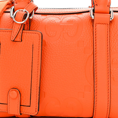 Gucci Piuma Calfskin Jumbo GG Embossed Mini Duffle Bag Good Orange 8 of 10
