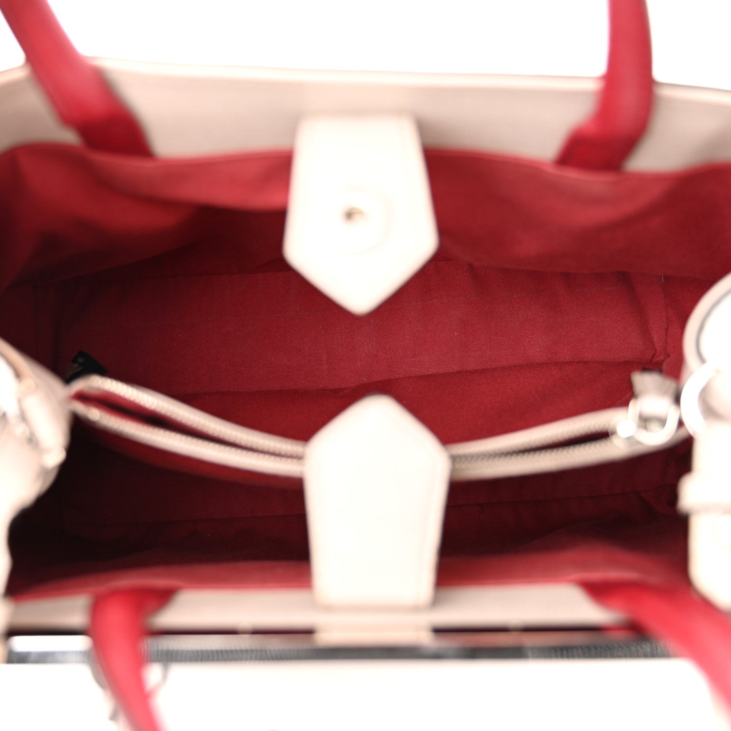 Fendi Vitello Elite Monster Petite 2Jours Tote Polvere Ribes