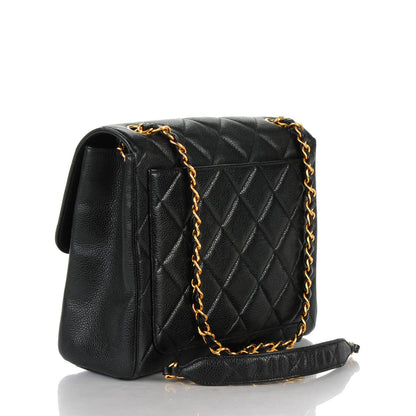 Chanel Caviar Quilted Medium Flap Shoulder Bag Black 3 of 9