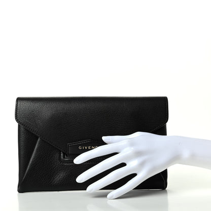 Givenchy Sugar Goatskin Small Antigona Envelope Clutch Black 2 of 6