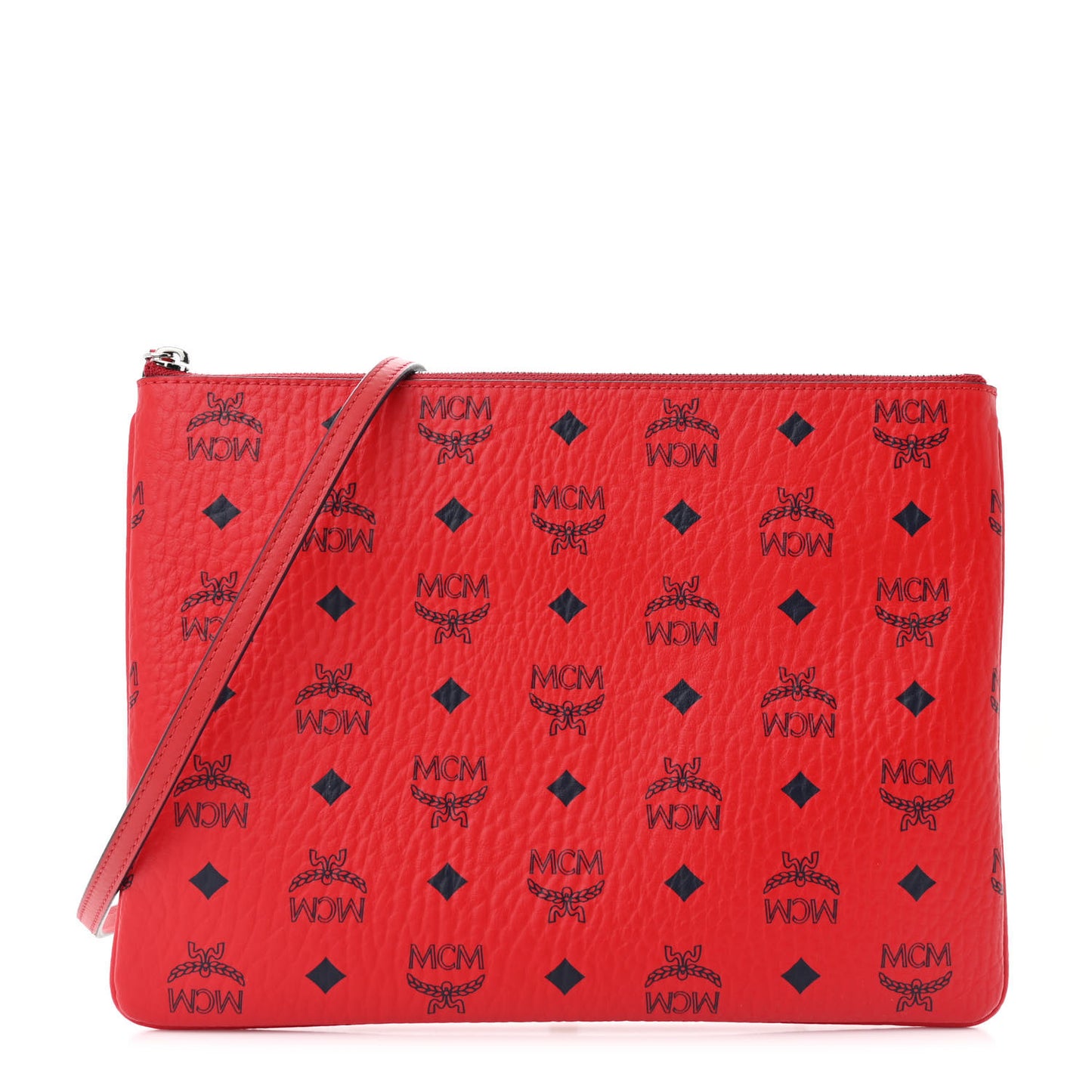 Visetos Medium Crossbody Pouch Candy Red