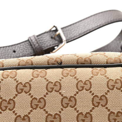 Gucci Monogram Dollar Calfskin O Drawstring Backpack Beige Ebony Testa di Moro Dark Chocolate 12 of 12