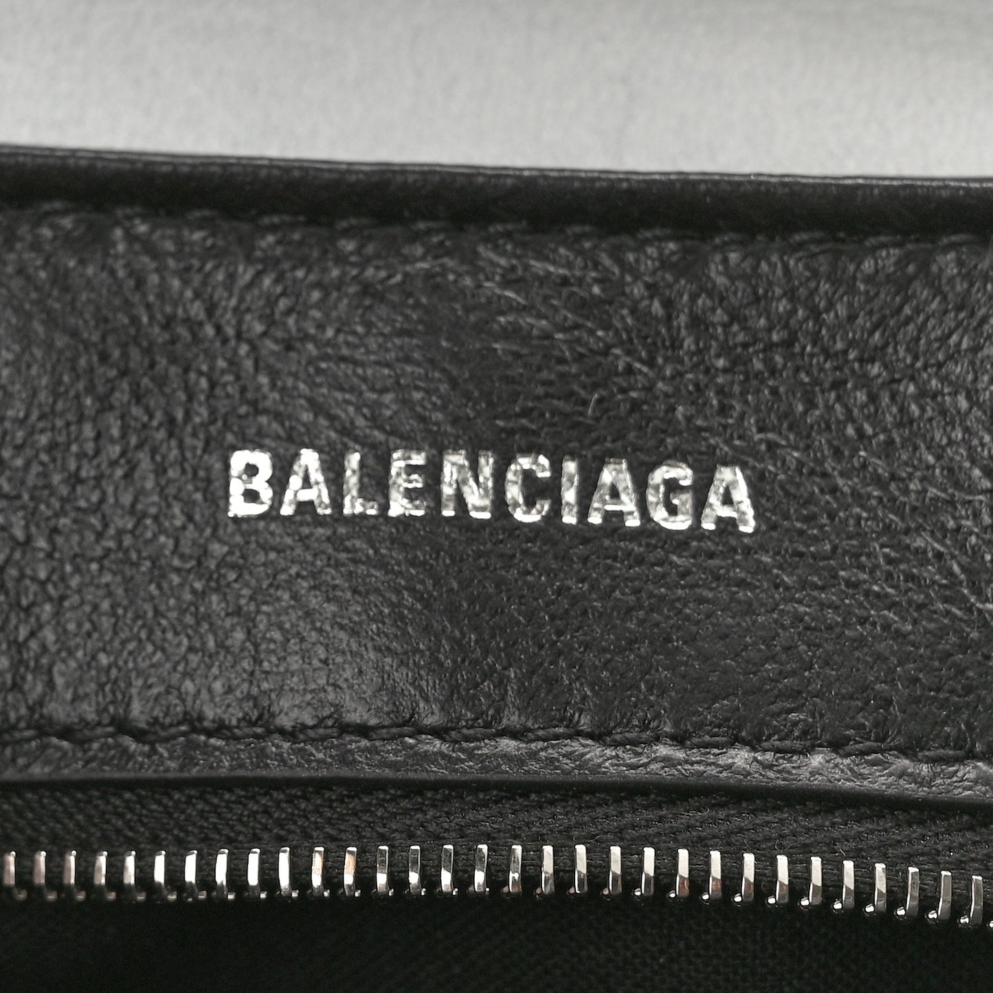 Nappa Allover License BB Monogram Embossed Medium Triplet Bag Silver