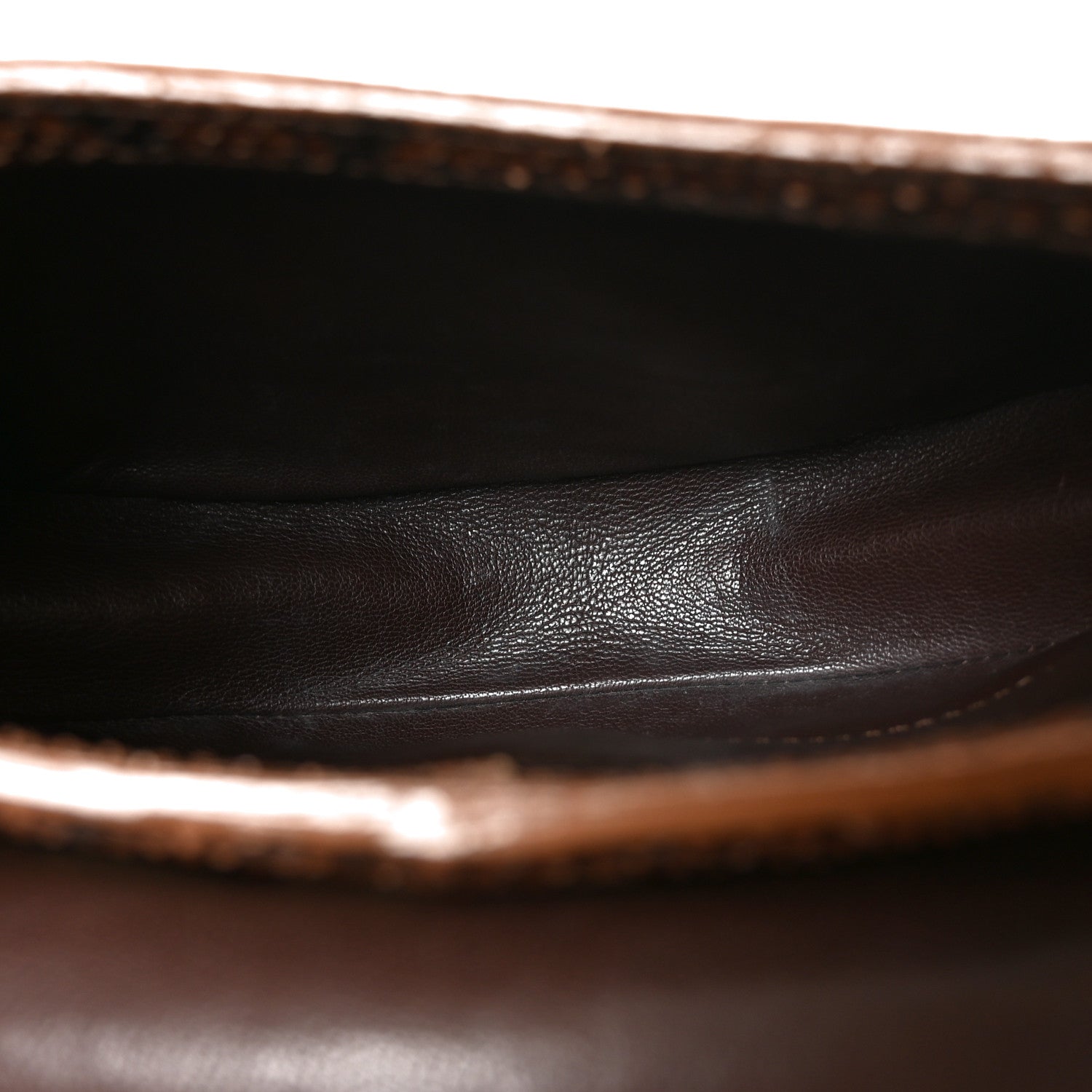 Louis Vuitton Snakeskin Suede Monogram Empire Ponant Marron 5 of 10