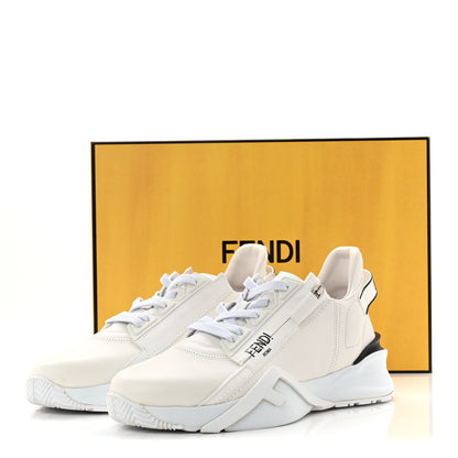 Fendi Vitello Womens Fendi Flow Low Top Sneakers 39.5 Ultra White 10 of 10