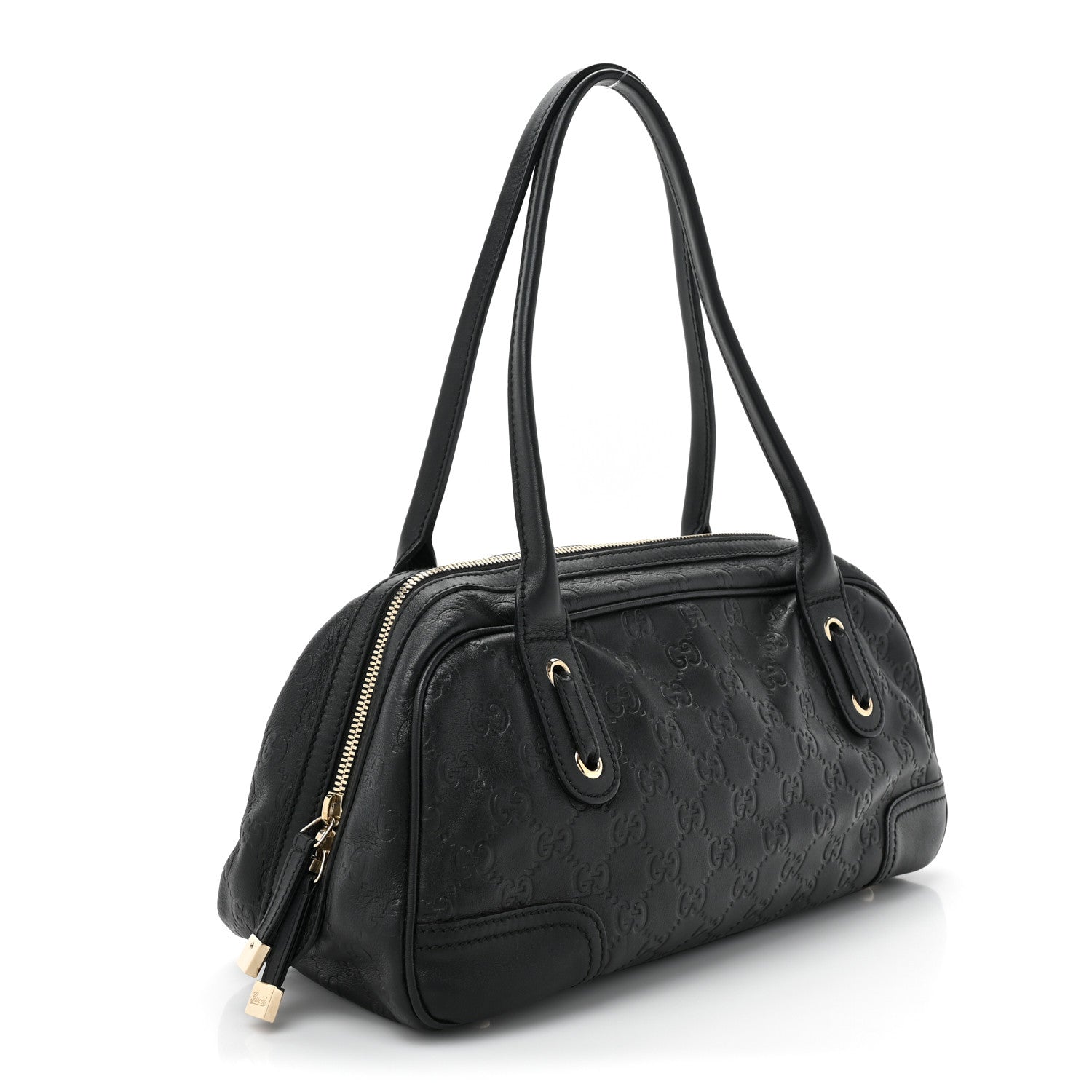 Gucci Guccissima Small Princy Satchel Black 3 of 13
