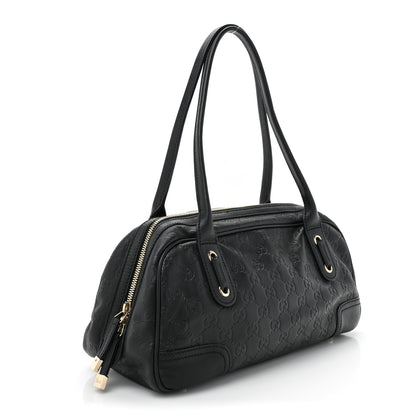 Gucci Guccissima Small Princy Satchel Black 3 of 13