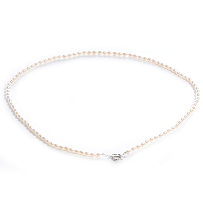 Tiffany Sterling Silver Pearl Elsa Peretti Open Heart Necklace 3 of 6