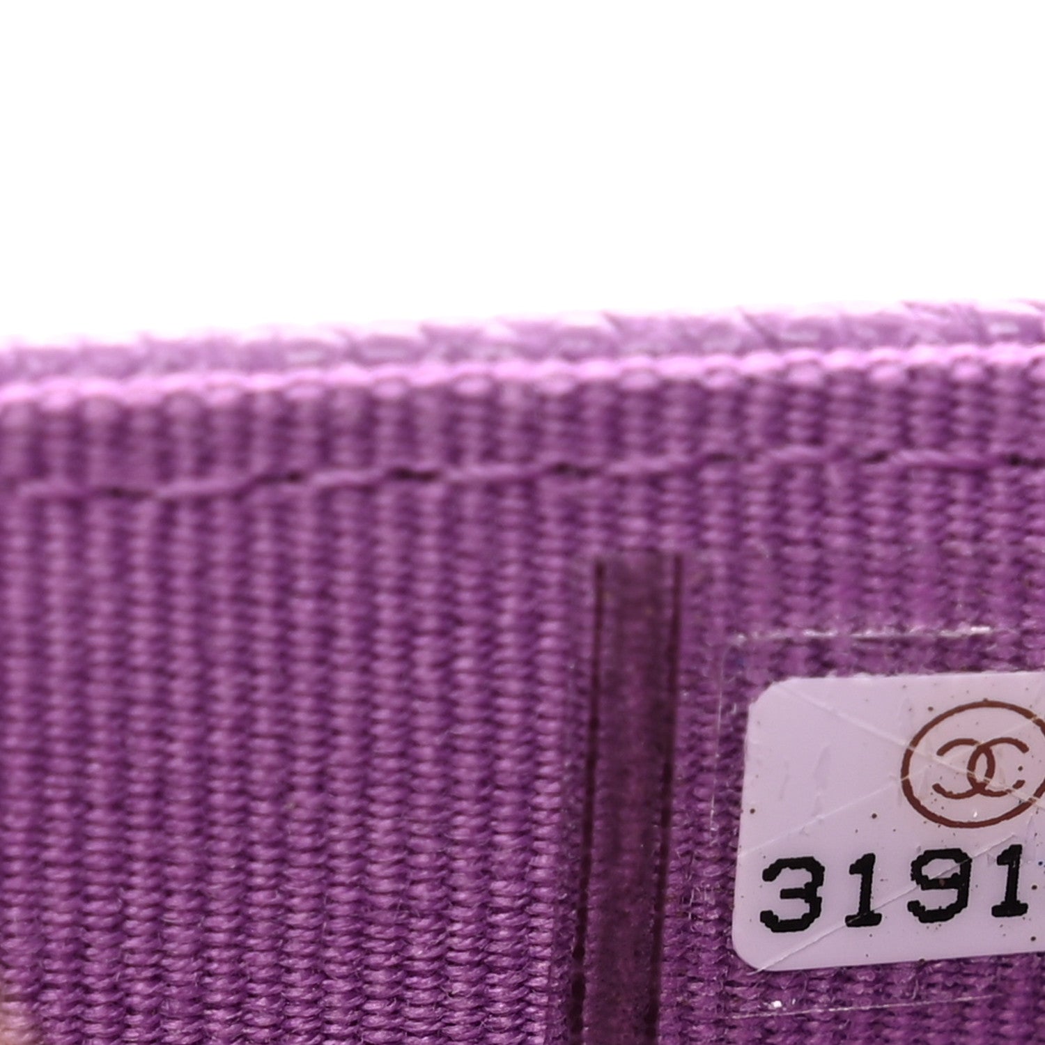 Chanel Caviar Quilted Flap Card Holder Wallet Purple 8 of 9