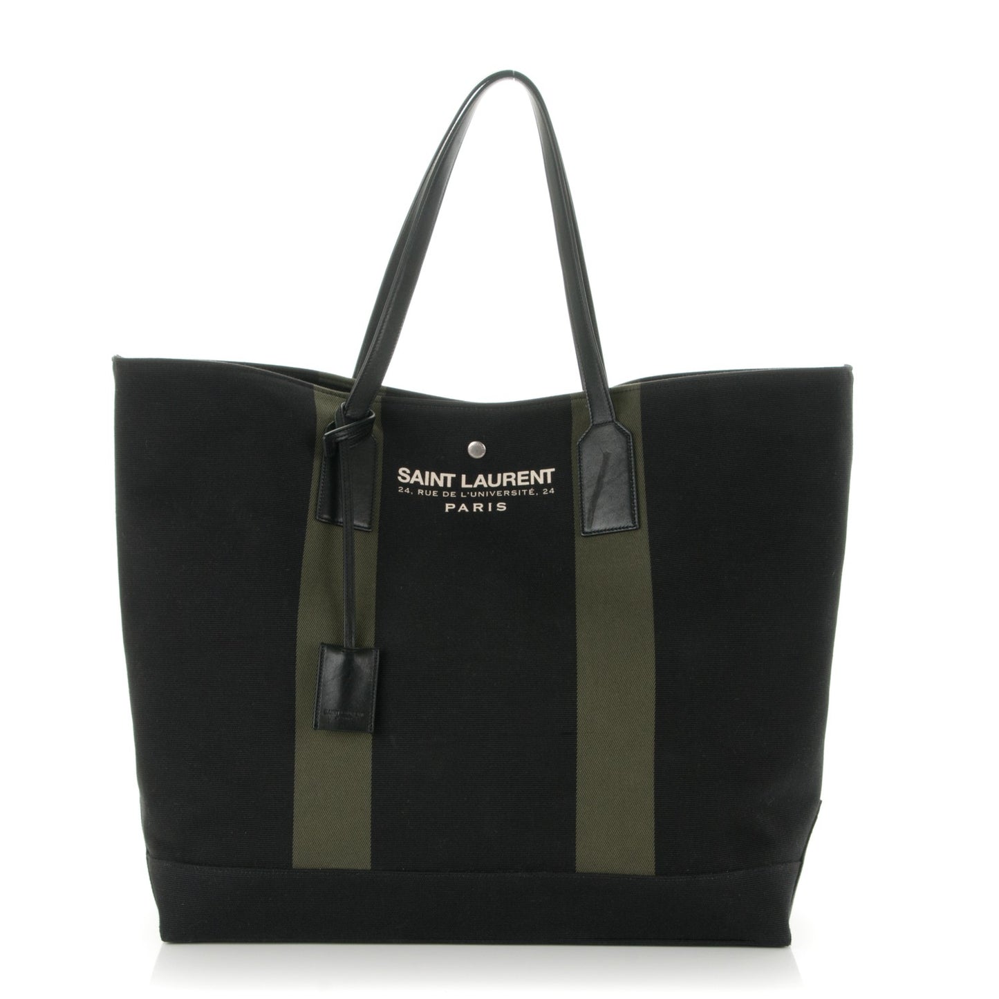 Canvas Beach Shopping East West Tote Black