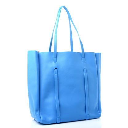 Balenciaga Veau Baltimore Double Sided Small Everyday Tote Bleu Turquoise Black 4 of 9