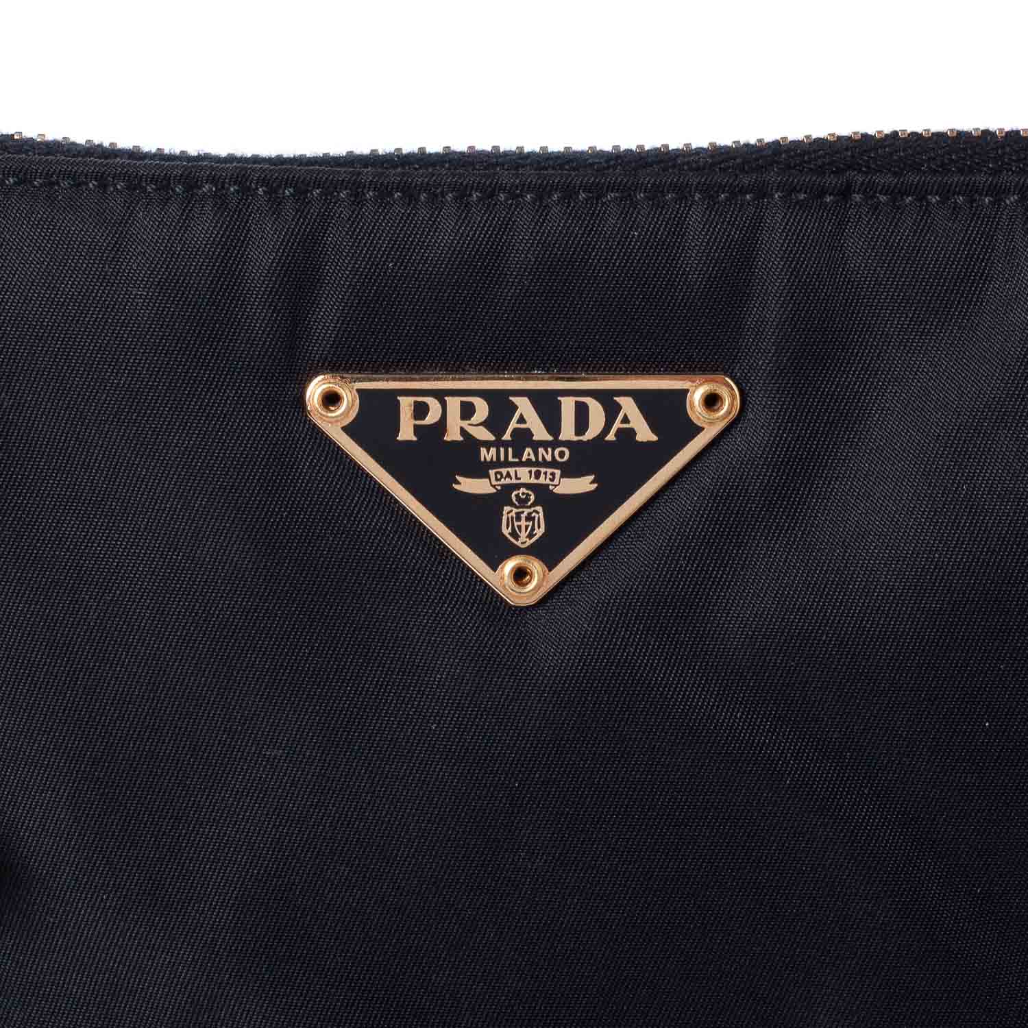 Prada Tessuto Nylon Leather Large Tote Black 3 of 10