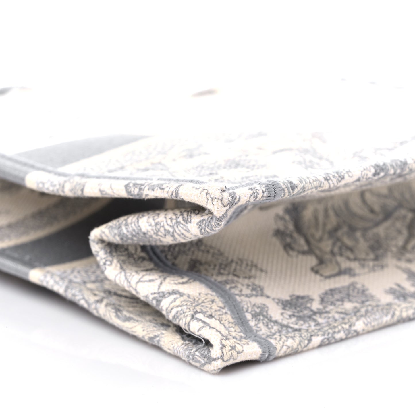 Canvas Embroidered Medium Dioriviera Toile De Jouy Book Tote Gray