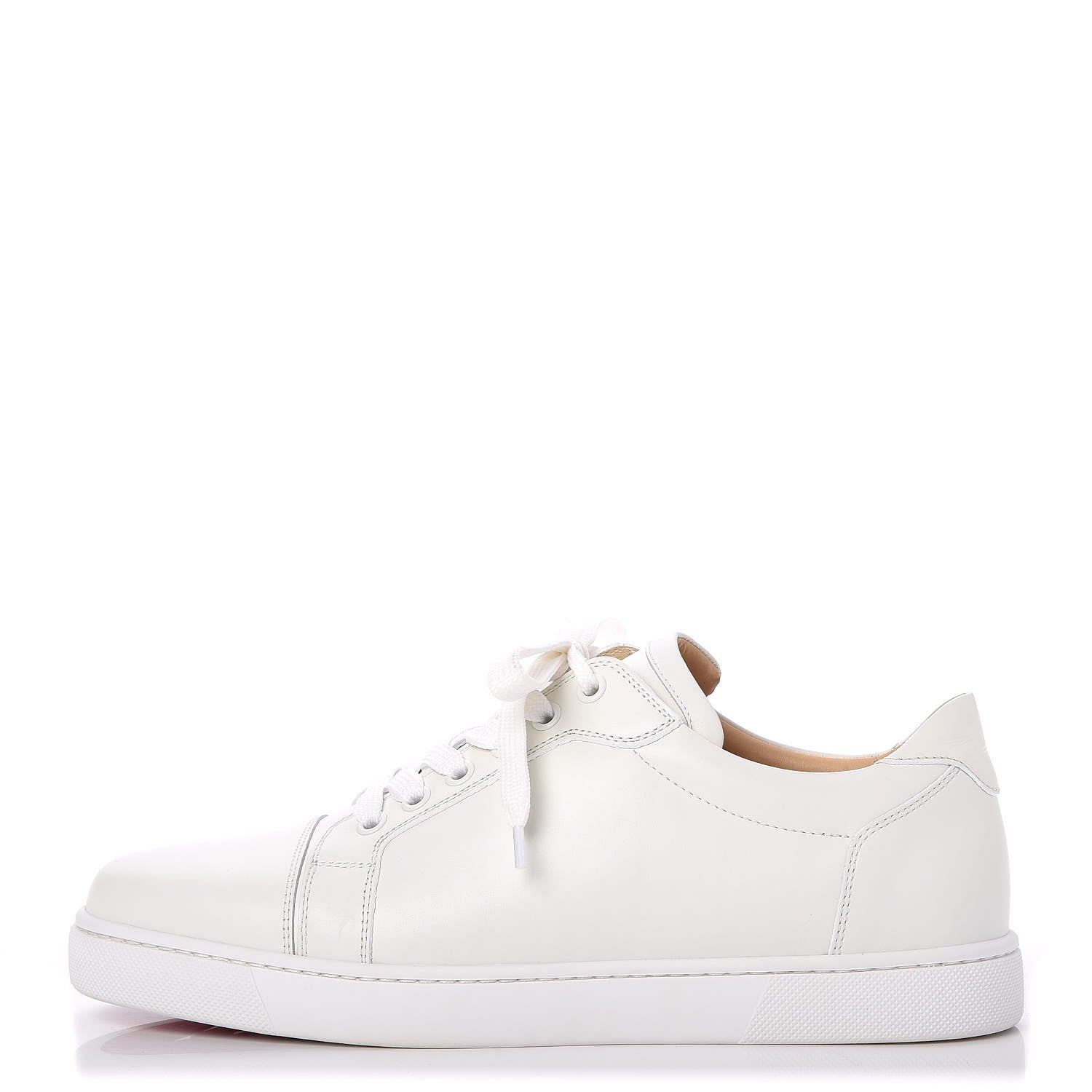 Christian Louboutin Calfskin Vieira Flat Sneakers 40 White 1 of 9