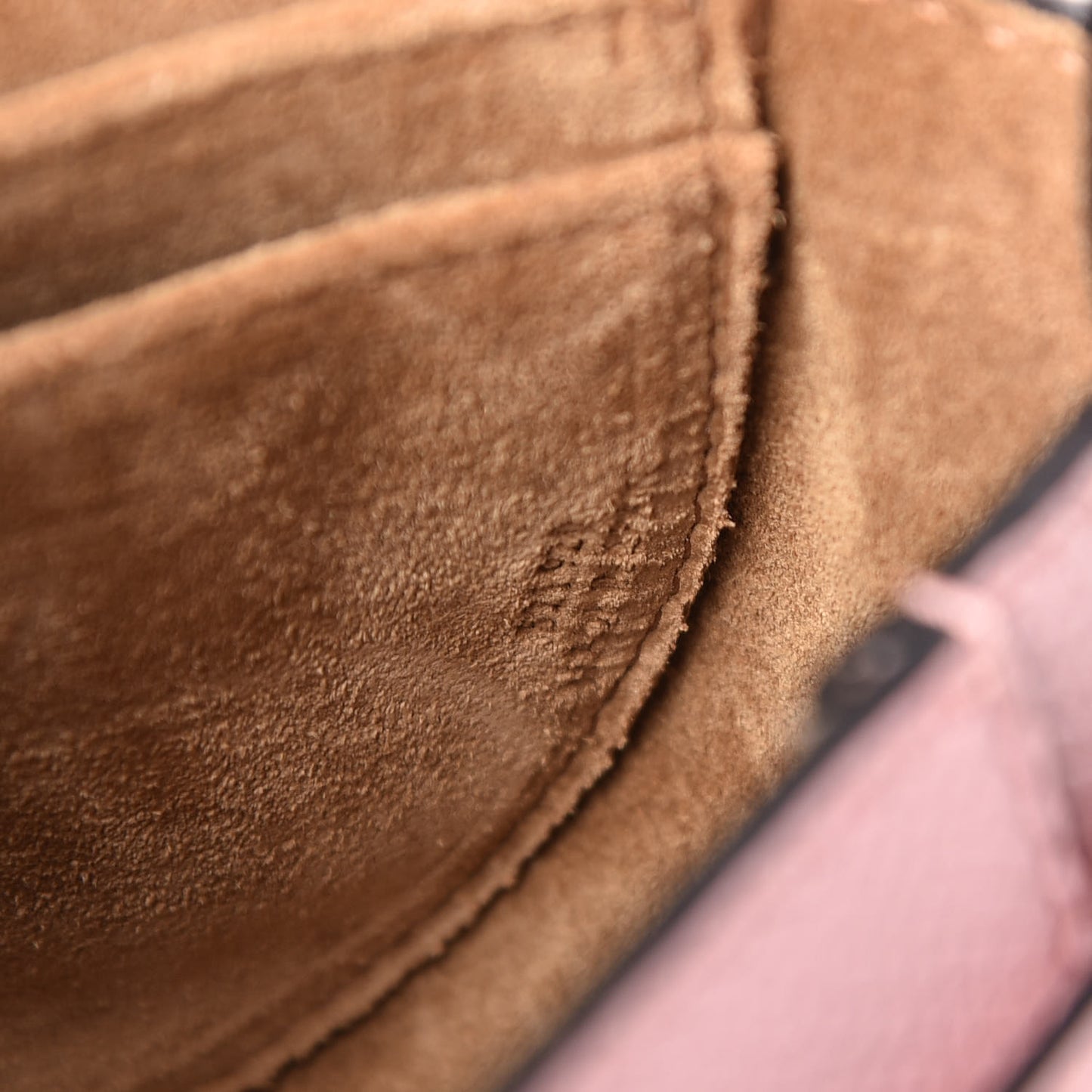 Grained Calfskin Mini Gate Crossbody Bag Pastel Pink