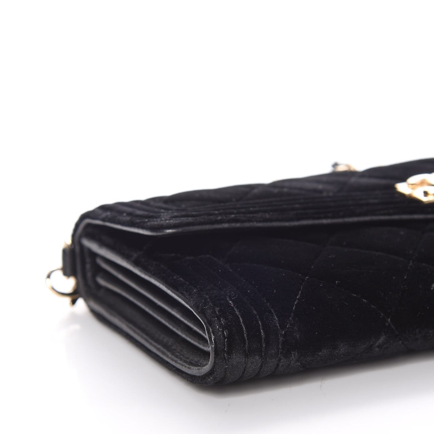 Velvet Boy Wallet On Removable Chain Black