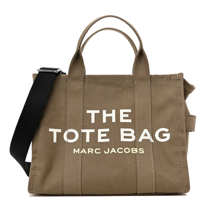 Marc Jacobs Cotton Canvas Medium The Traveler Tote Bag Slate Green 1 of 14