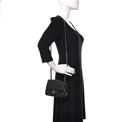 Chanel Caviar Quilted Mini Square Flap Black 2 of 10