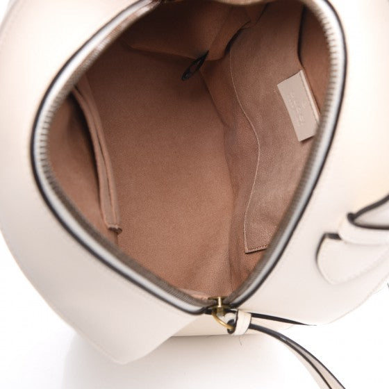 Gucci Calfskin Matelasse GG Marmont Dome Backpack White 5 of 7