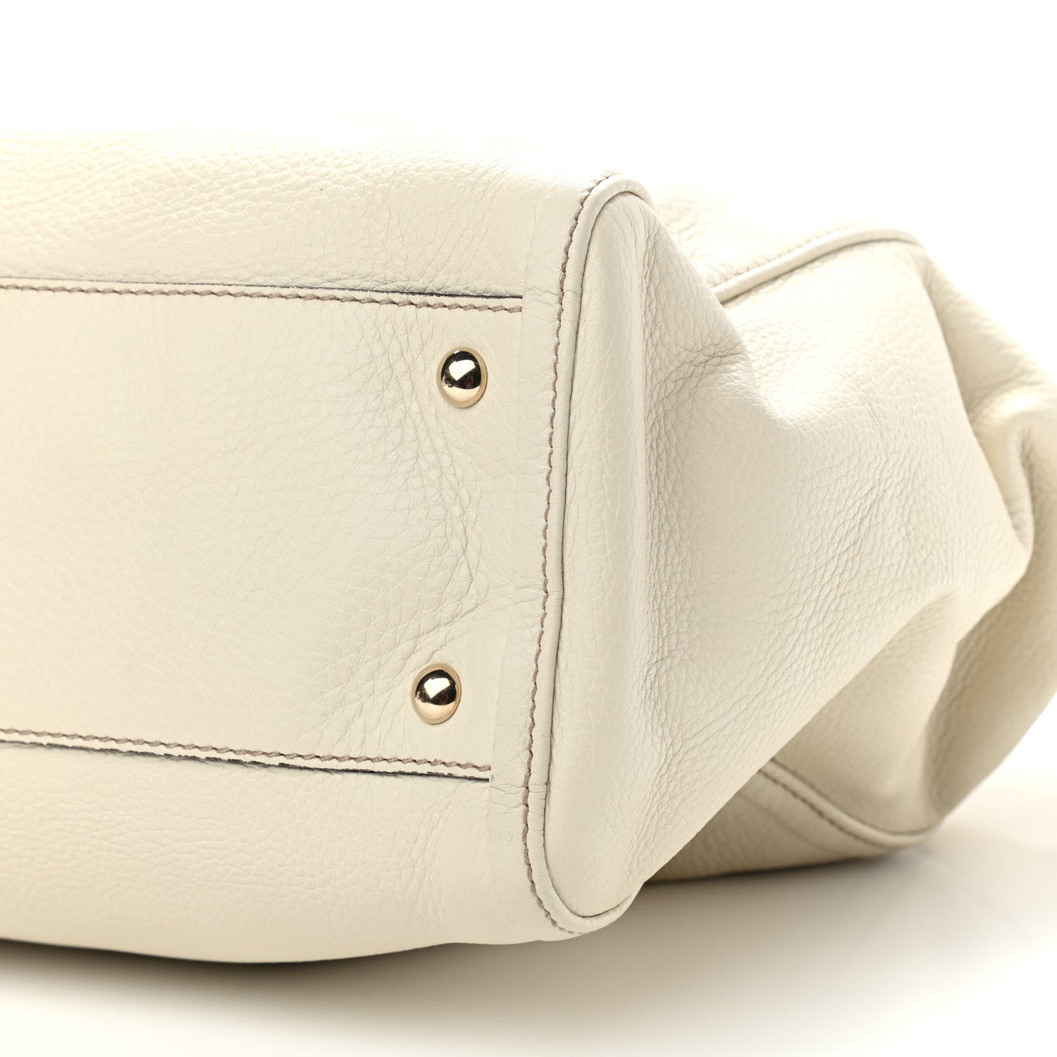 Gucci Pebbled Calfskin Large Soho Top Handle Bag Off White 9 of 12