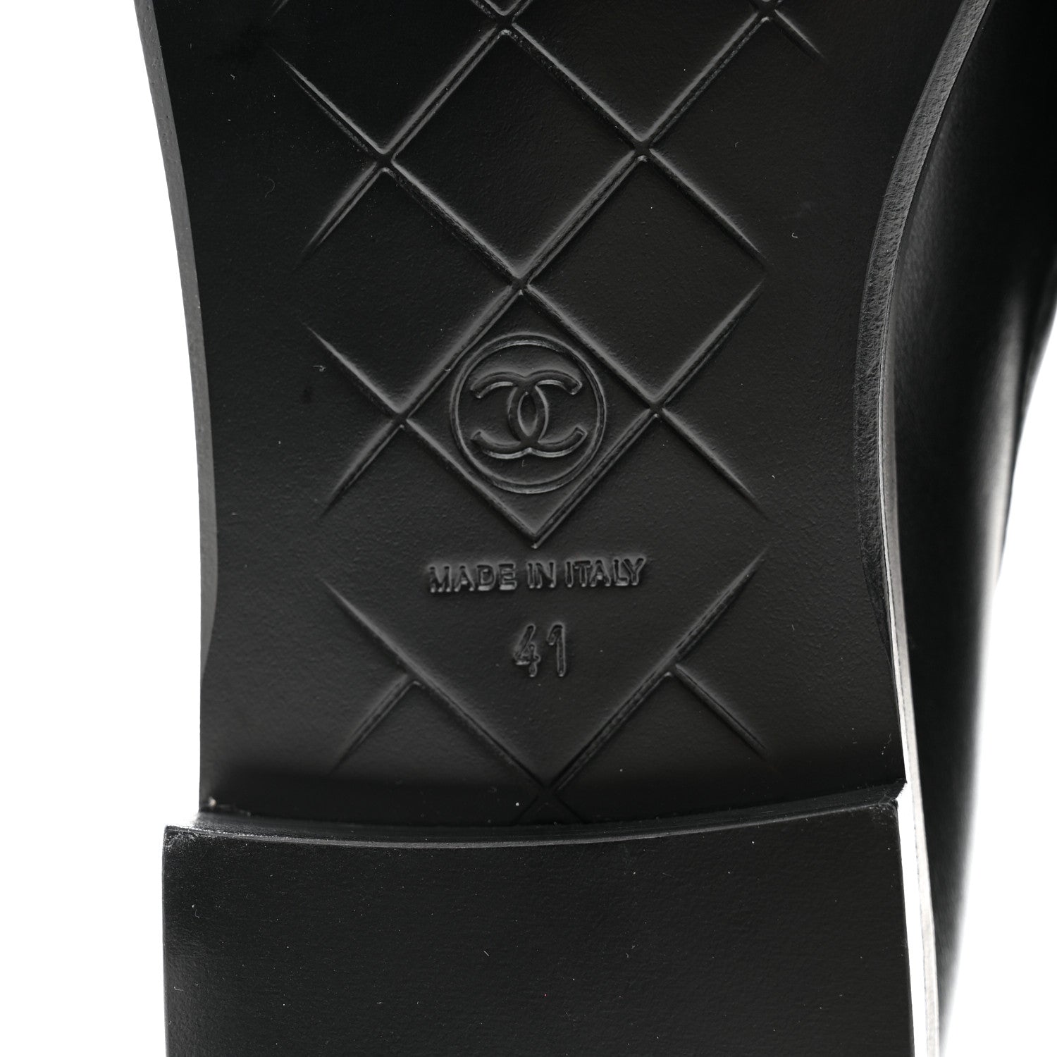 Chanel Lambskin Quilted CC Turnlock Loafers 41 Black 7 of 8