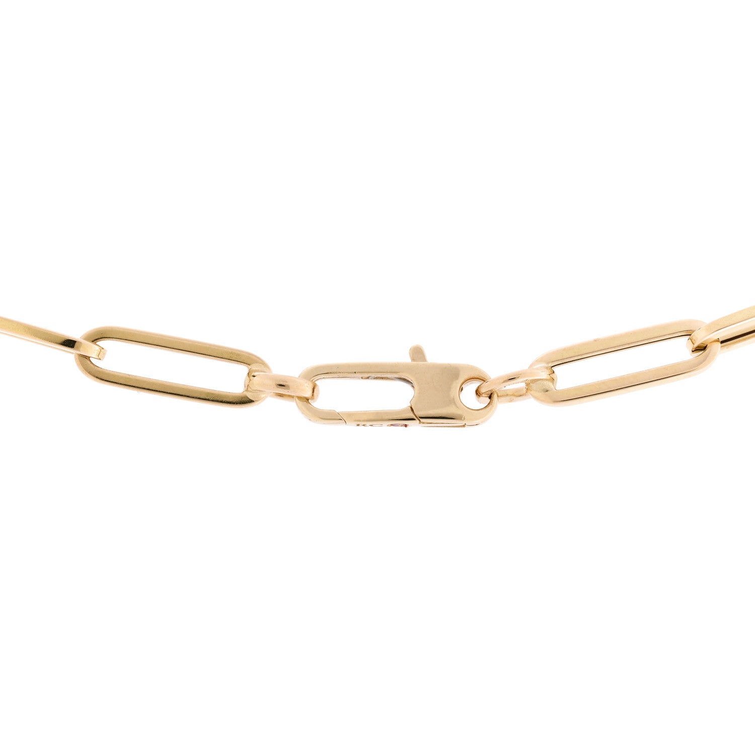 Roberto Coin 18K Yellow Gold Paper Clip Link Necklace 4 of 5