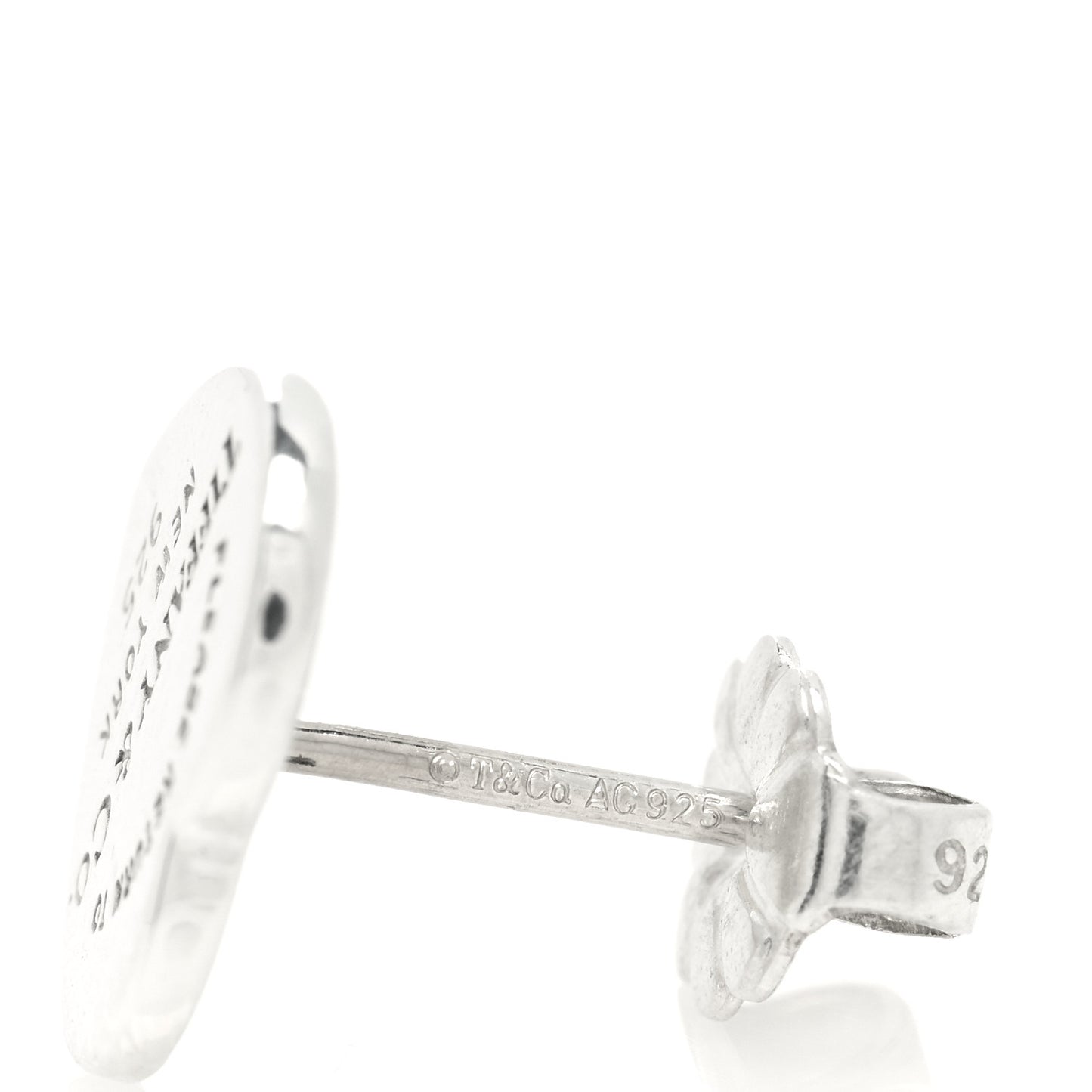 Sterling Silver Mini Return To Tiffany Heart Tag Earrings