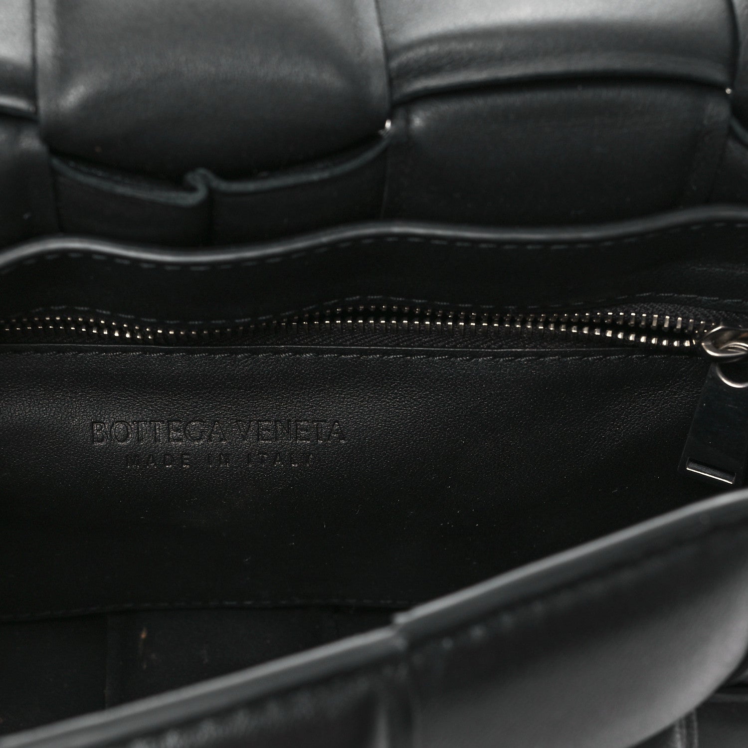 Bottega Veneta Lambskin Maxi Intreccio Padded Chain Cassette Crossbody Bag Black 6 of 11