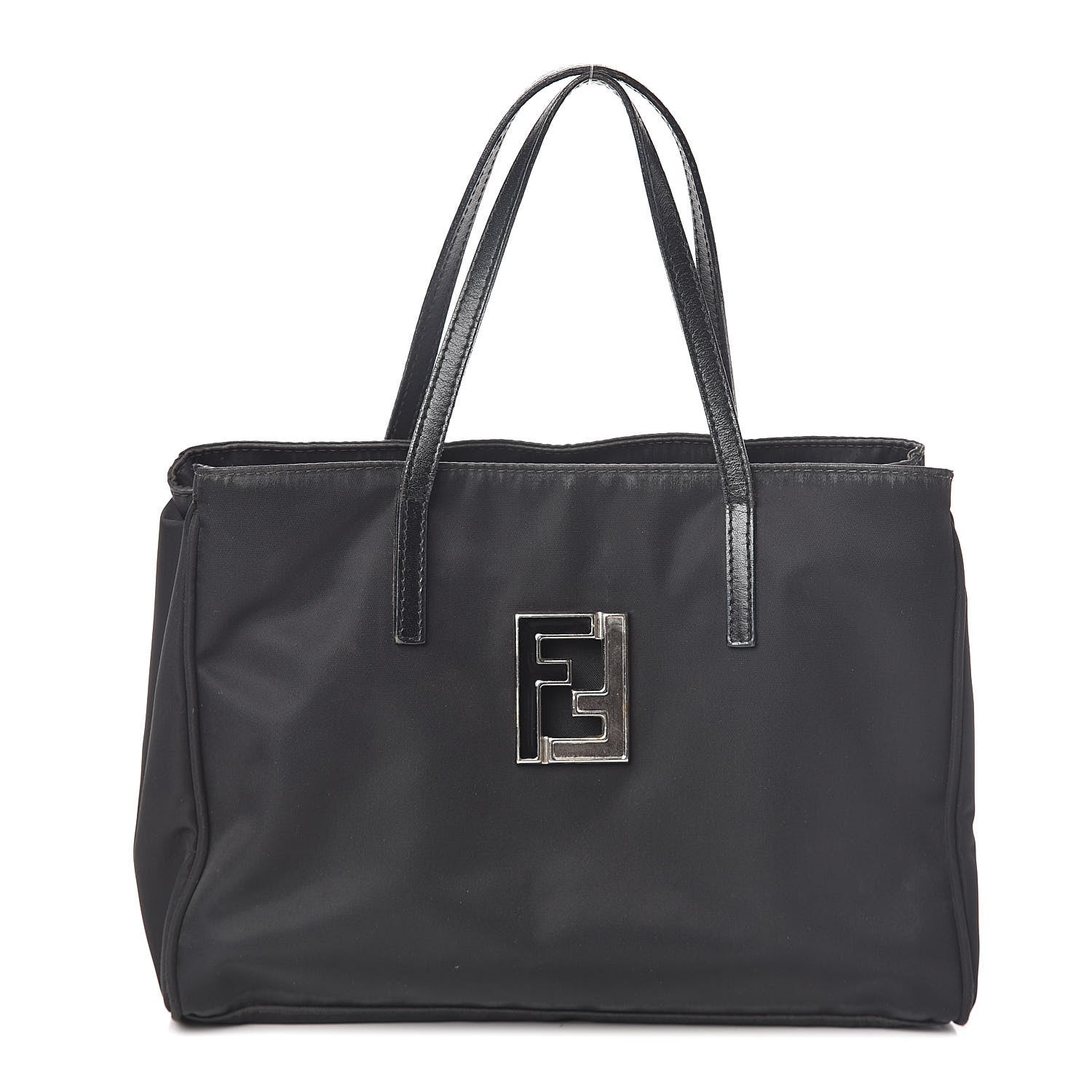 Fendi Nylon Small Tote Black 1 of 15