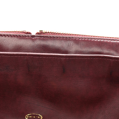Chanel Lambskin Quilted Briefcase Laptop Bag Burgundy 11 of 15