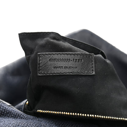 Saint Laurent Canvas Quilted Loulou Puffer Monogram Chain Satchel Marine 8 of 11
