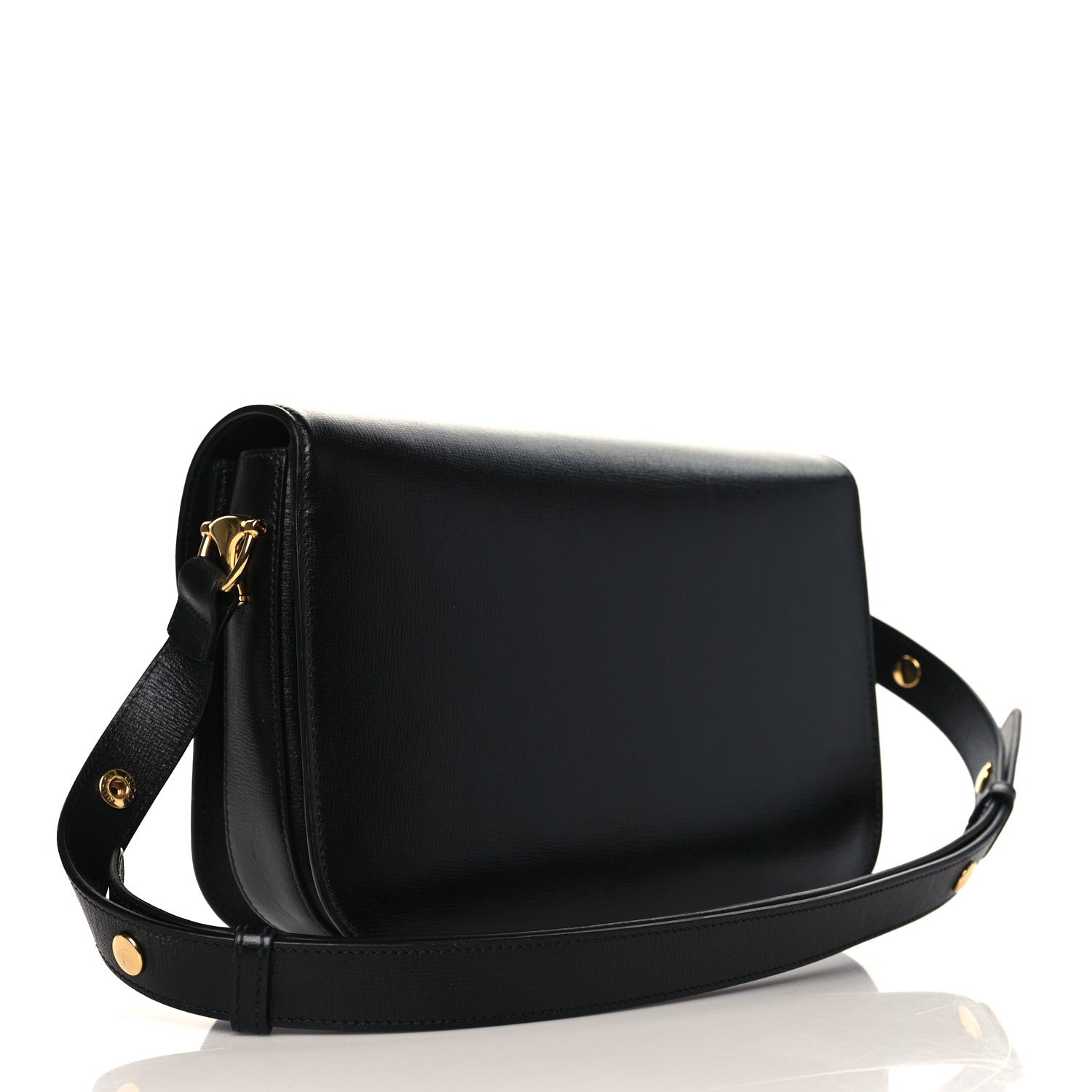 Gucci Azalea Calfskin Horsebit 1955 Shoulder Bag Black 3 of 9