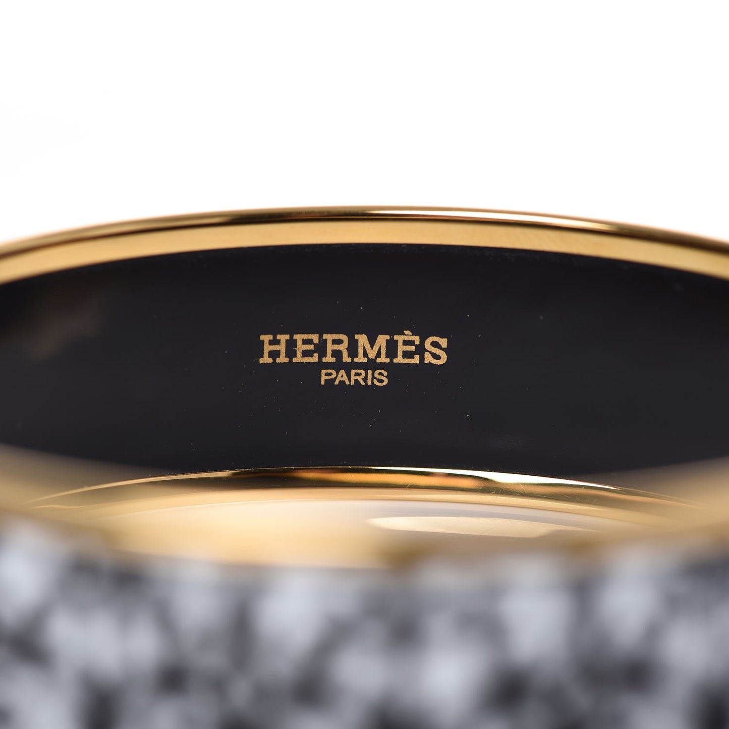 Enamel Printed Wide Balcons du Guadalquivir Bracelet 65 Black