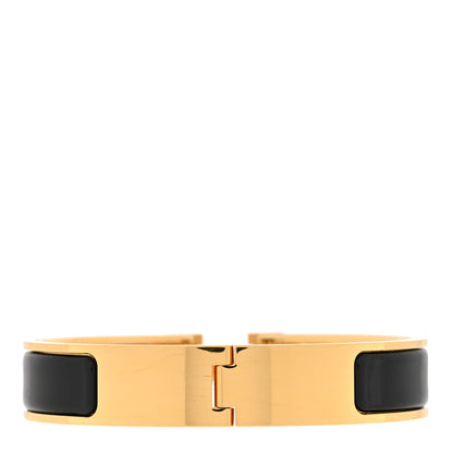 Hermes Enamel Narrow Clic Clac H Bracelet PM Black 3 of 4