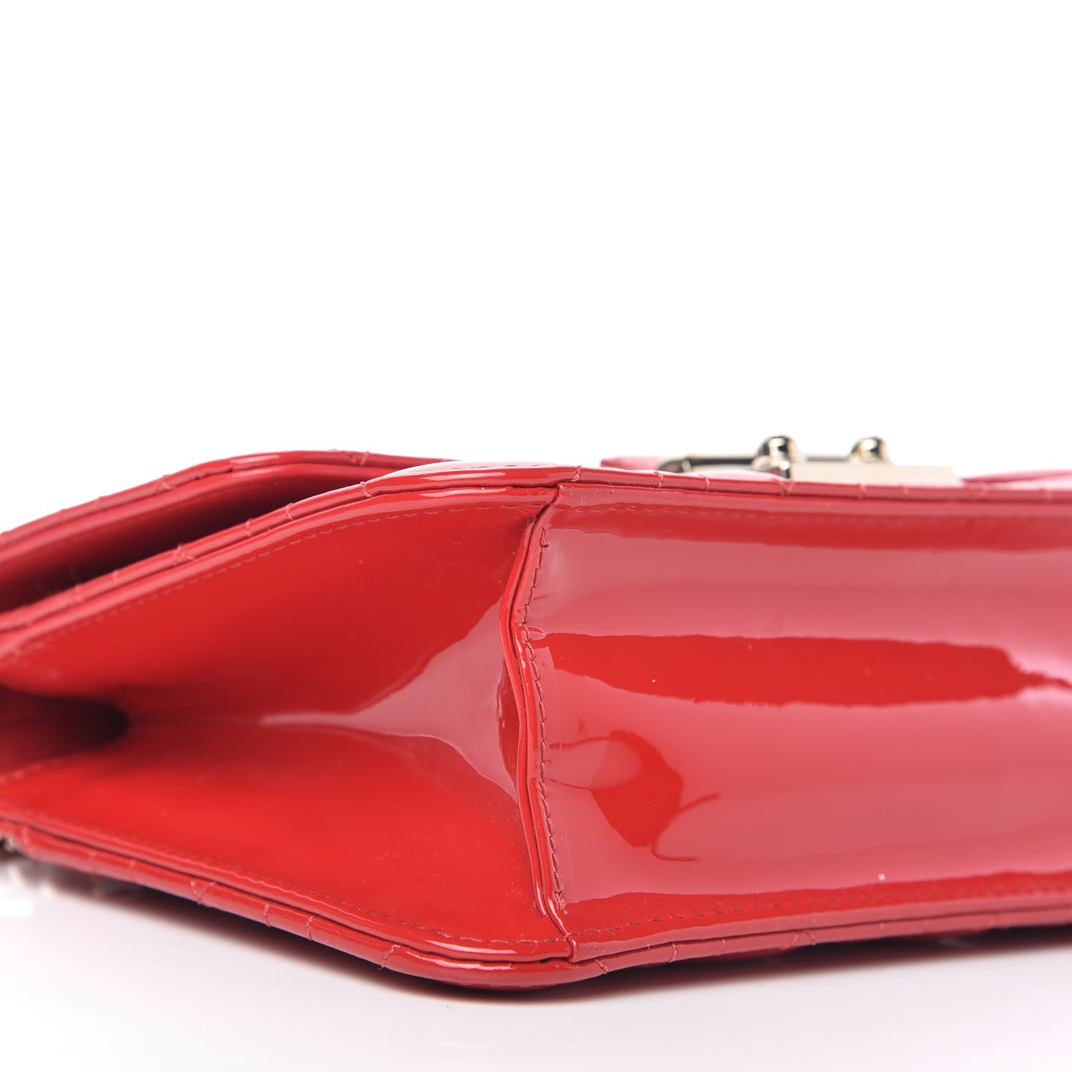 Christian Dior Patent Cannage Miss Dior Promenade Pouch Red 6 of 11