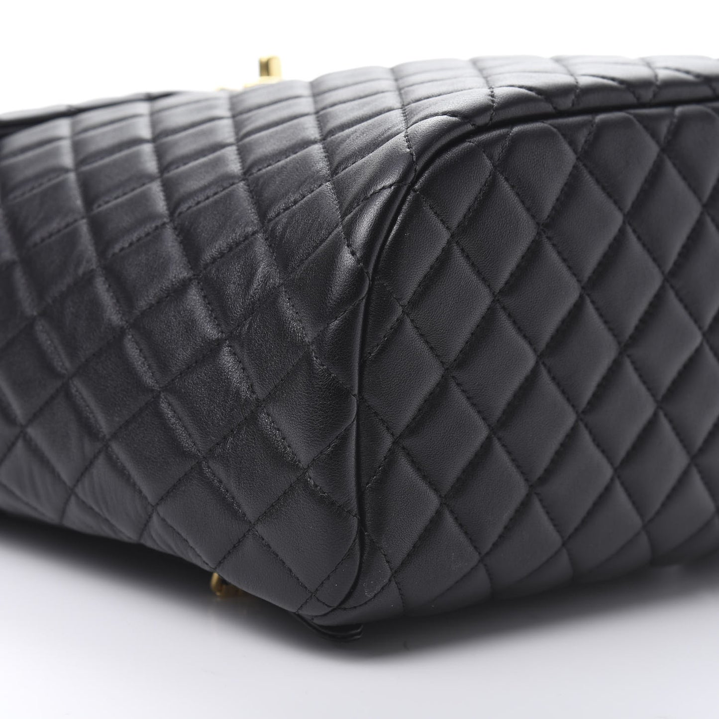 Calfskin Quilted Large Urban Spirit Backpack Black