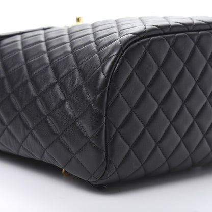 Chanel Calfskin Quilted Large Urban Spirit Backpack Black 8 of 10