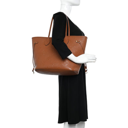Louis Vuitton Empreinte Monogram Giant Neverfull MM Cognac 3 of 10